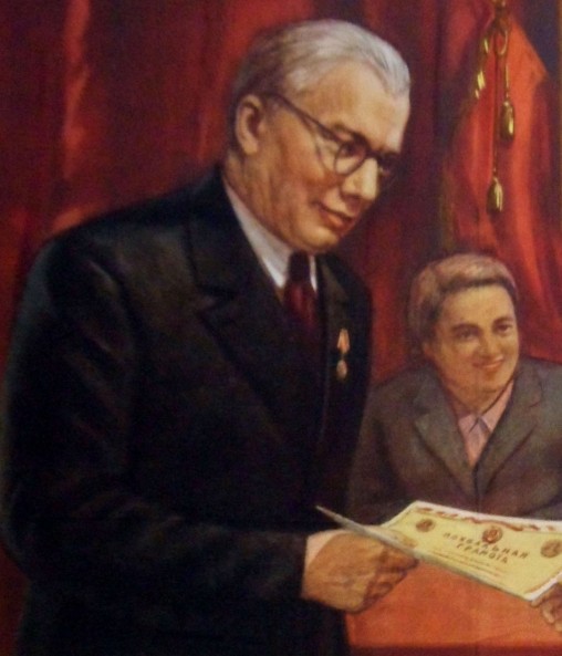 Detail of 1952 poster of Stalin